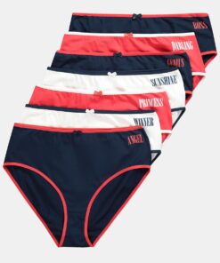 Grote Maten Midi-slips, Dames, blauw, Maat: 58/60, Katoen, Ulla Popken