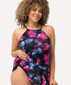 Grote Maten Tankini's, Dames, zwart, Maat: 54, Synthetische vezels/Elastaan, Ulla Popken