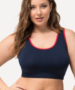 Grote Maten Bustiers, Dames, blauw, Maat: 50/52, Katoen, Ulla Popken
