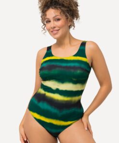 Grote Maten Badpak, Dames, turquoise, Maat: 54/56, Polyester/Elastaan, Ulla Popken