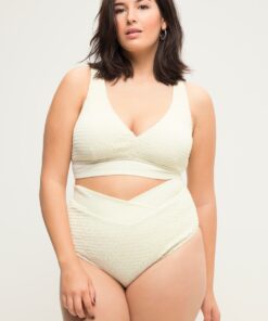 Grote Maten Bikinibroekje, Dames, beige, Maat: 48, Polyester/Synthetische vezels/Elastaan, Studio Untold