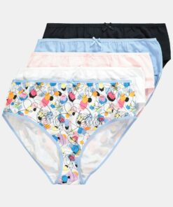 Grote Maten Midislips, Dames, blauw, Maat: 50/52, Katoen, Ulla Popken