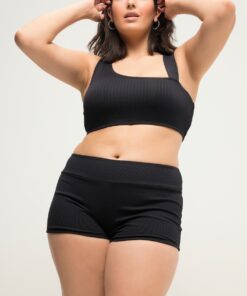 Grote Maten Zwemhipster, Dames, zwart, Maat: 44, Polyester/Synthetische vezels, Studio Untold