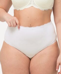 Grote Maten Maxi-slips, Dames, wit, Maat: 58/60, Katoen, Ulla Popken