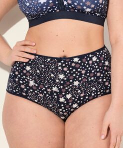 Grote Maten Maxislips, Dames, blauw, Maat: 54/56, Katoen, Ulla Popken