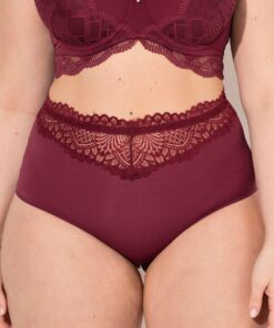 Grote Maten Maxislip, Dames, rood, Maat: 54/56, Katoen/Elastaan/Synthetische vezels, Ulla Popken