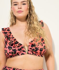 Grote Maten Bikini-top, Dames, rood, Maat: 50, Polyester/Synthetische vezels/Elastaan, Studio Untold