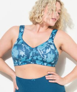 Grote Maten microvezel-bh, Dames, turquoise, Maat: 105C, Synthetische vezels/Elastaan, Ulla Popken