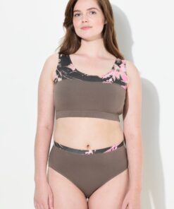 Grote Maten Bustier, Dames, grijs, Maat: 58/60, Katoen, Ulla Popken