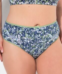 Grote Maten slip, Dames, groen, Maat: 54/56, Katoen, Ulla Popken