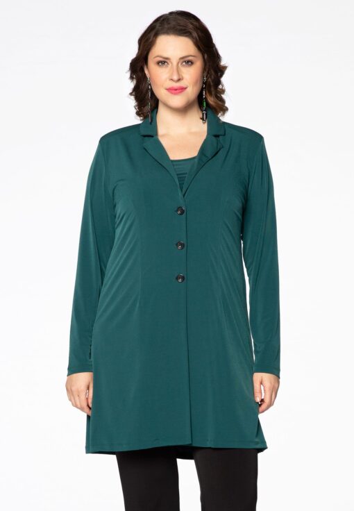 Yoek Blazer long | Groen | Maat 58/60