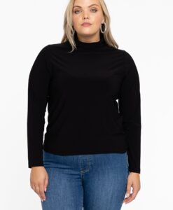 Yoek Shirt col | Zwart | Maat 46/48