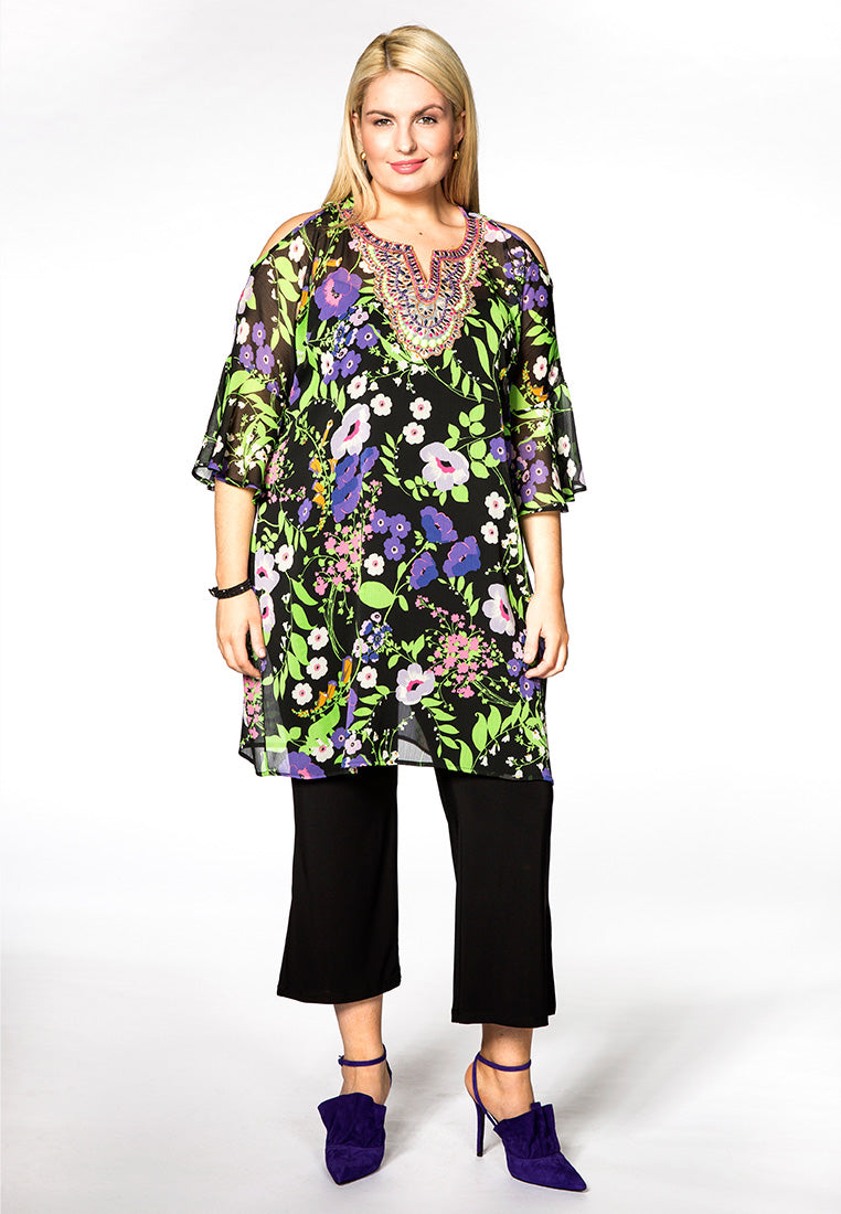 Yoek Broek splitten | Zwart | Maat 38/40