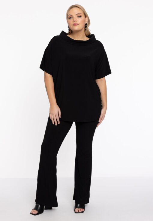 Yoek Broek bootcut | Zwart | Maat 42/44