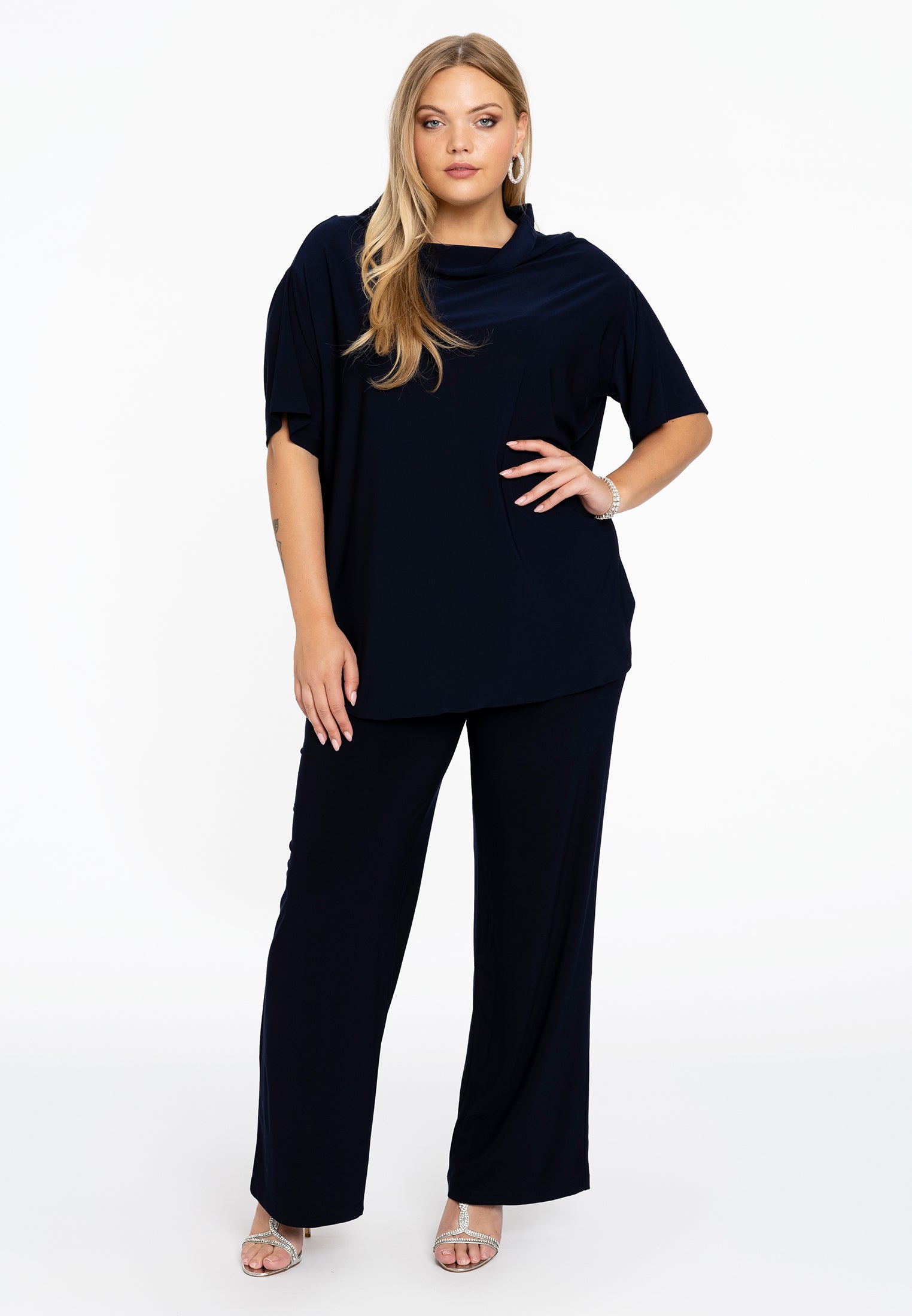 Yoek Broek bootcut | Blauw | Maat 54/56