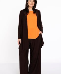Yoek Extra wijde broek | Bruin | Maat 54/56