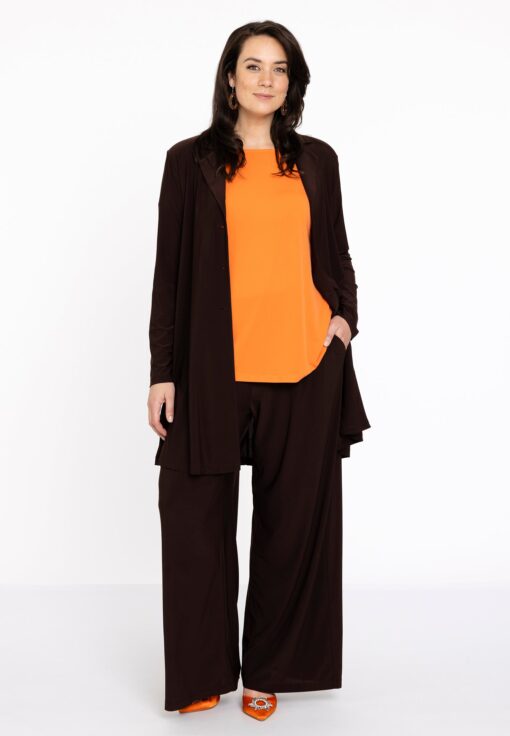 Yoek Extra wijde broek | Bruin | Maat 54/56
