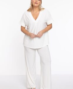 Yoek Wijde broek | Beige | Maat 46/48