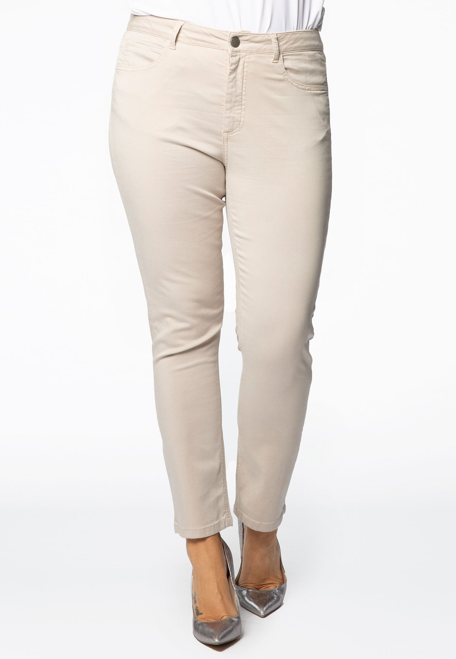 Yoek Chinobroek regular fit 5p | Bruin | Maat 52