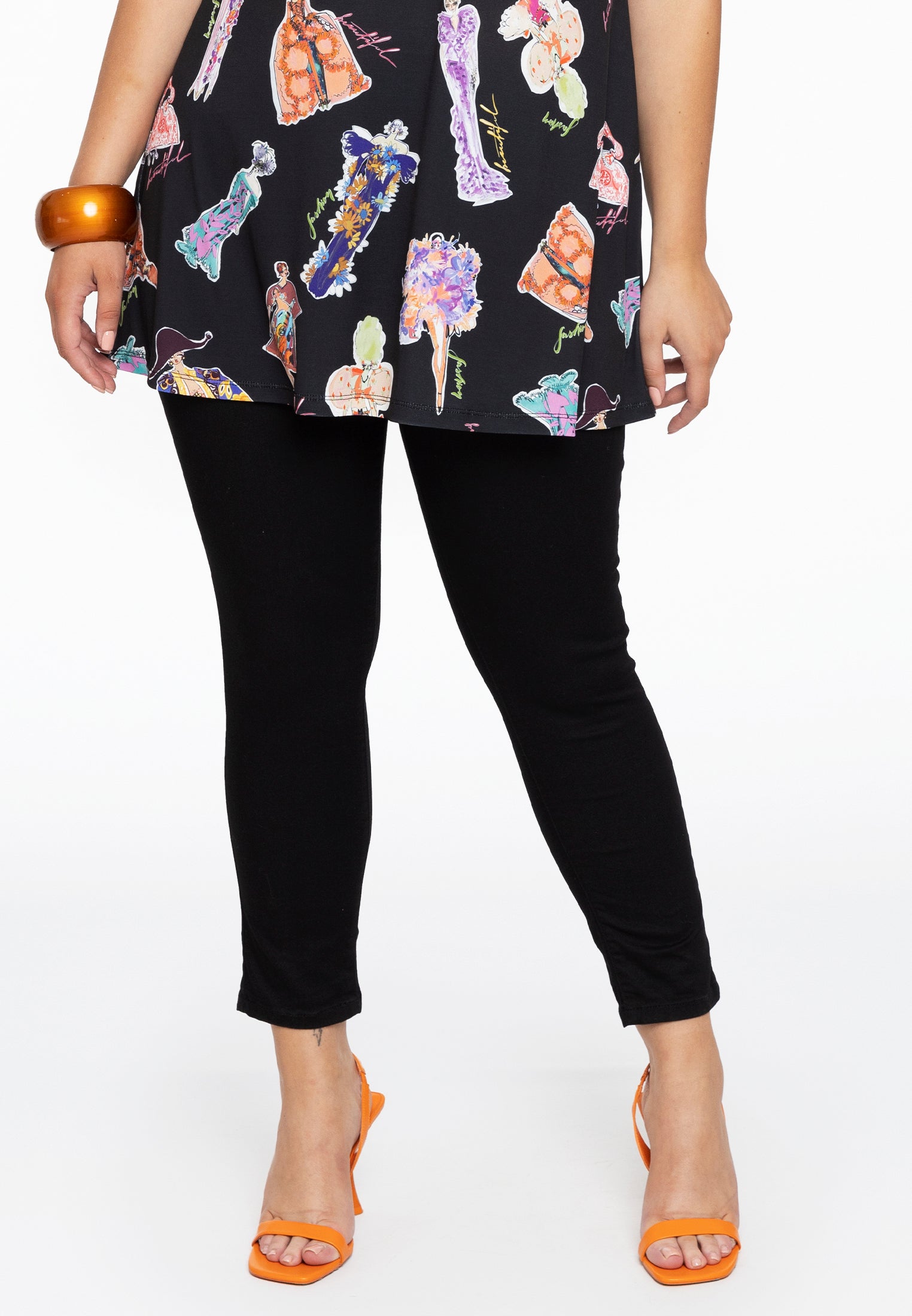 Yoek Jeans met rits | Zwart | Maat 54