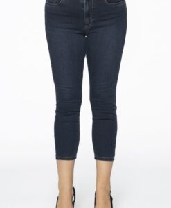 Yoek Jeans met rits | Donker Blauw | Maat 42