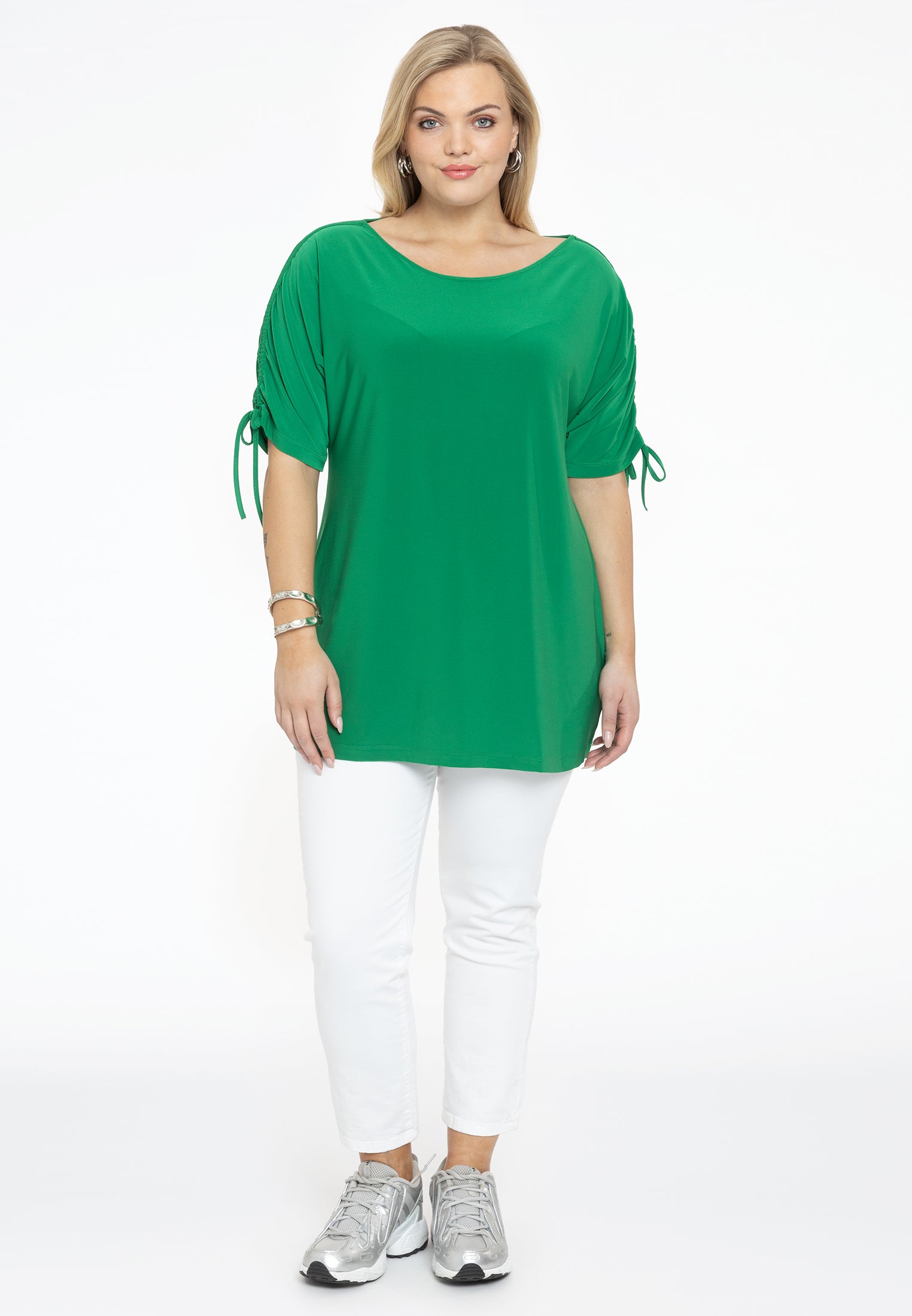 Yoek Jeans met rits | Wit | Maat 52