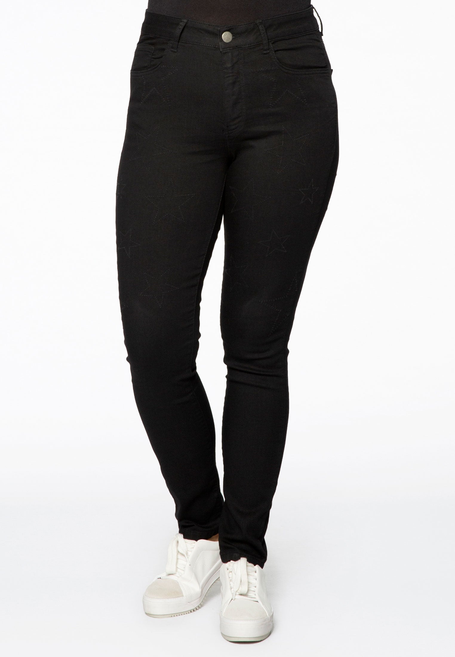 Yoek Jeans stars 5p | Zwart | Maat 54
