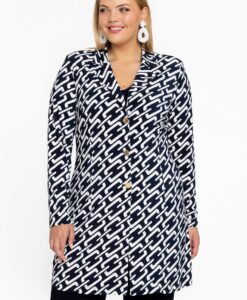 Yoek Blazer lang COLLIER | Blauw | Maat 58/60