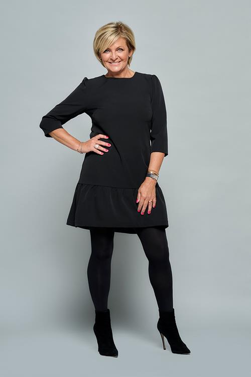 Caroline Tensen Floro Jurk Zwart