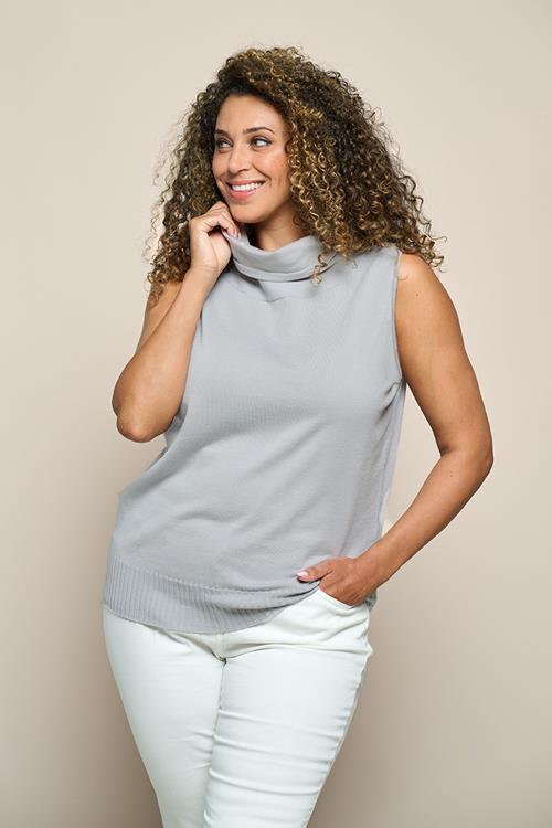 Castana Top Lichtgrijs Maxi