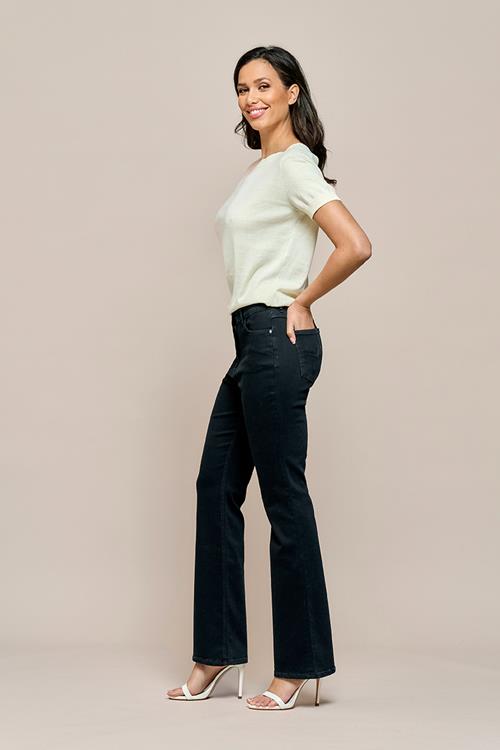 Donna Denim Broek Zwart