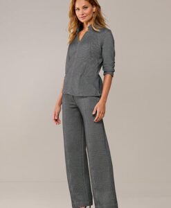 Leony Broek Zwart / Off White
