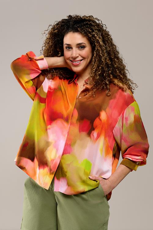 Lisa Print Blouse Roze / Multi Maxi