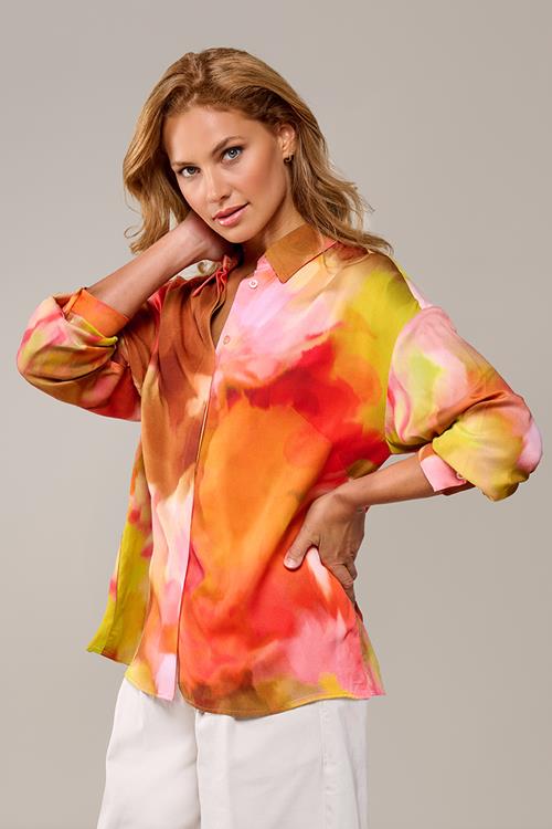Lisa Print Blouse Roze / Multi
