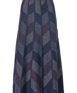 Maddie Lurex Rok Navy / Lila