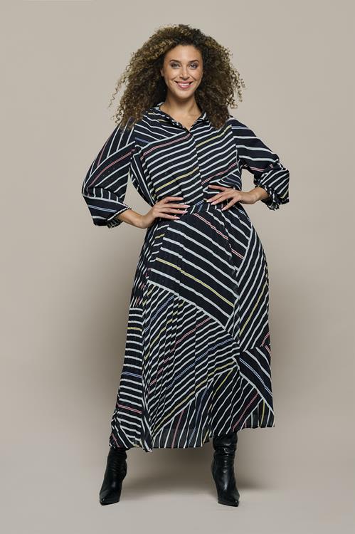 Norita Print Rok Zwart / Multi Maxi