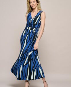 Reggy Maxi Jurk Blauw / Zwart