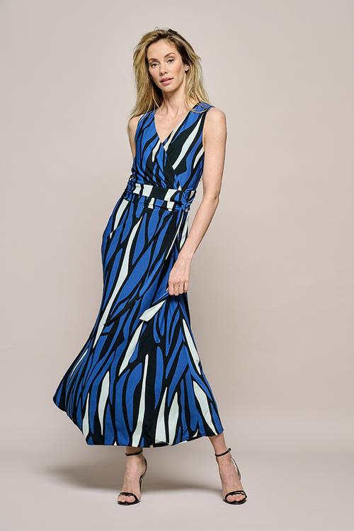 Reggy Maxi Jurk Blauw / Zwart