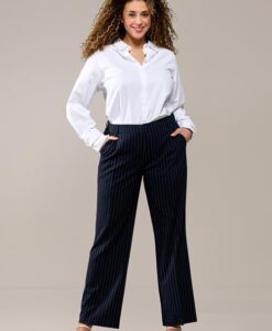 Rosely Broek Navy / Off White Maxi