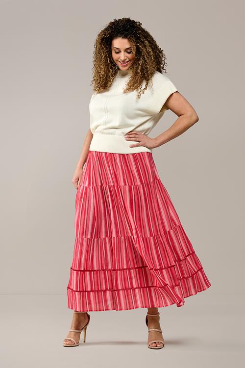 Jody Print Rok Roze / Multi Maxi