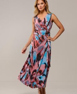 Reggy Print Jurk Blauw / Roze