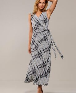 Reggy Print Jurk Zwart / Creme
