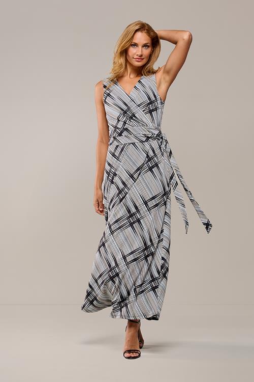 Reggy Print Jurk Zwart / Creme