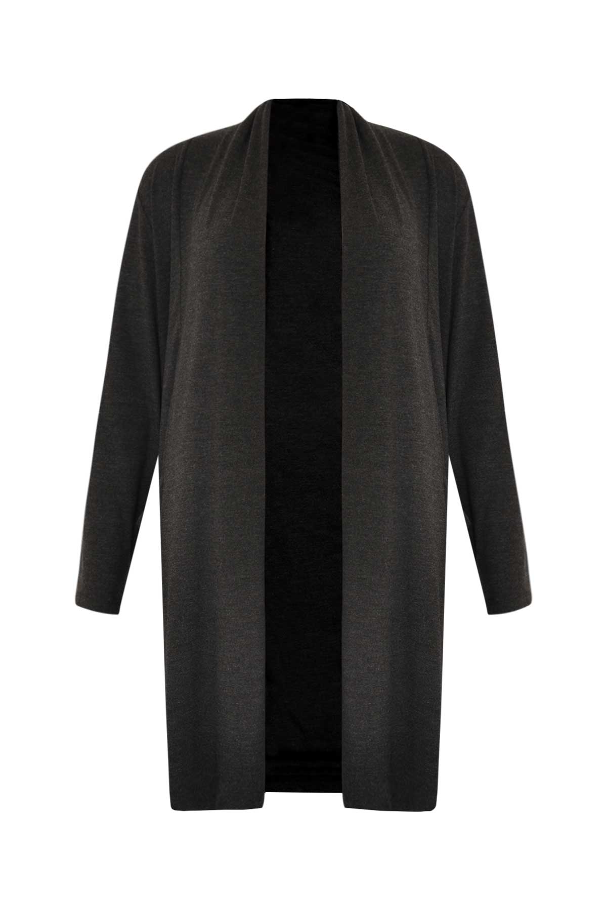 Yoek Vest met shawlkraag MELEE | Grijs | Maat 38/40