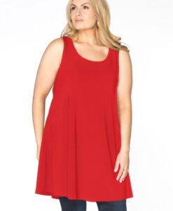Yoek Singlet wide bottom | Rood | Maat 42/44