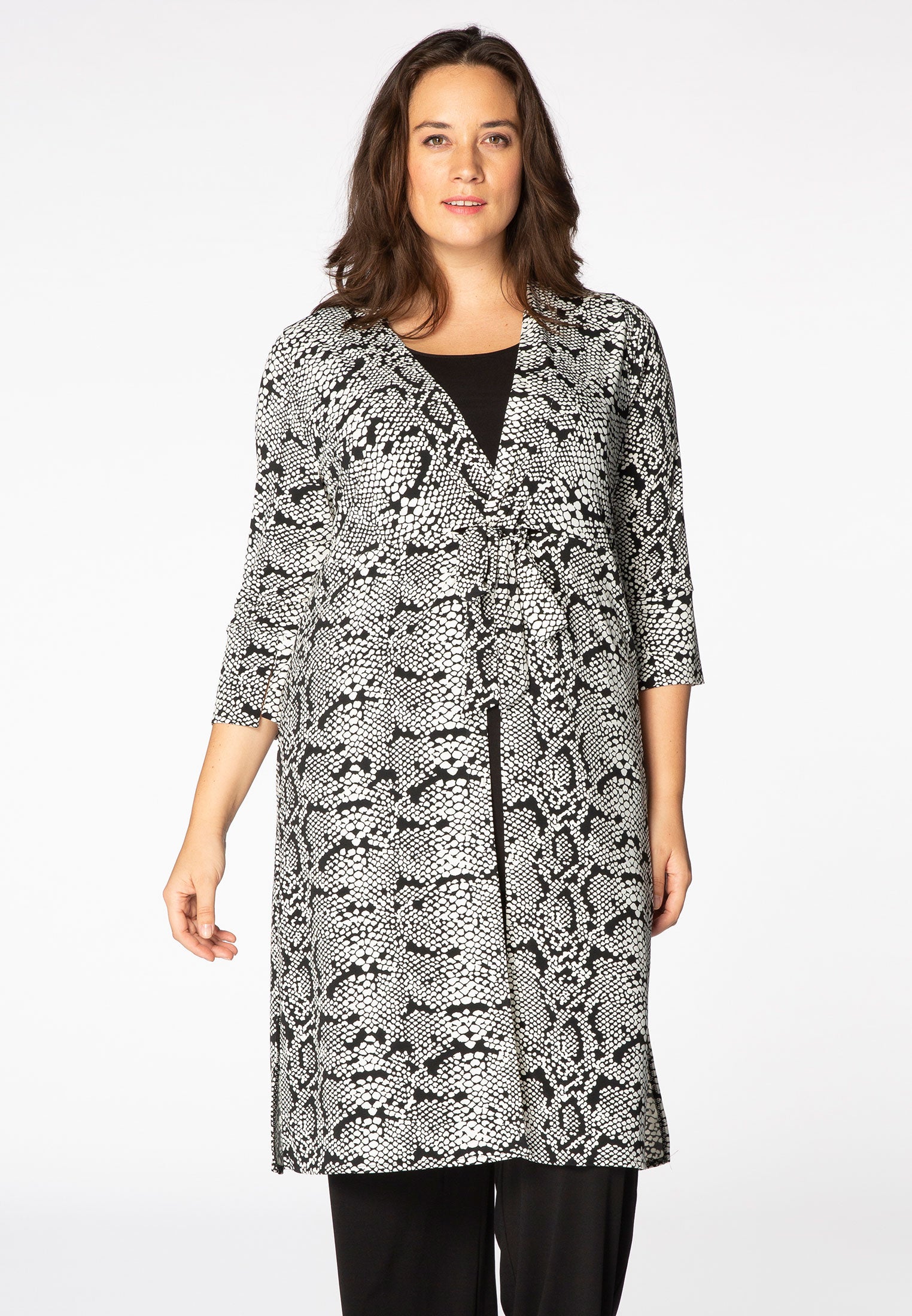 Yoek Vest met knoop | Wit | Maat 42/44