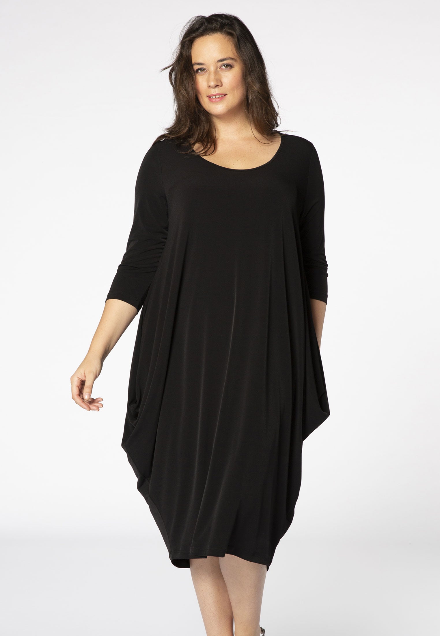 Yoek Jurk ballon | Zwart | Maat 58/60