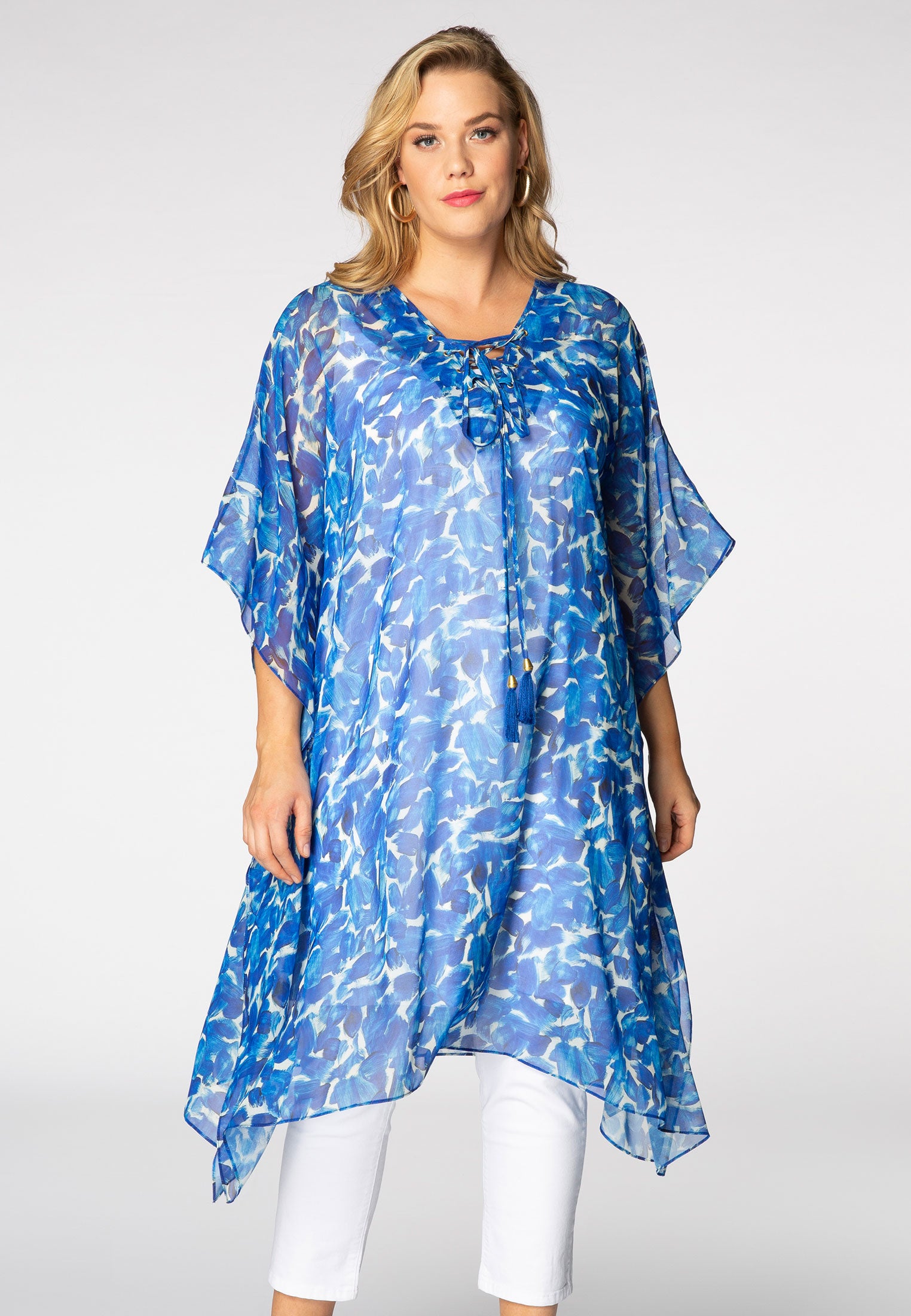 Yoek Kaftan ELISA | Blauw | Maat 46/48