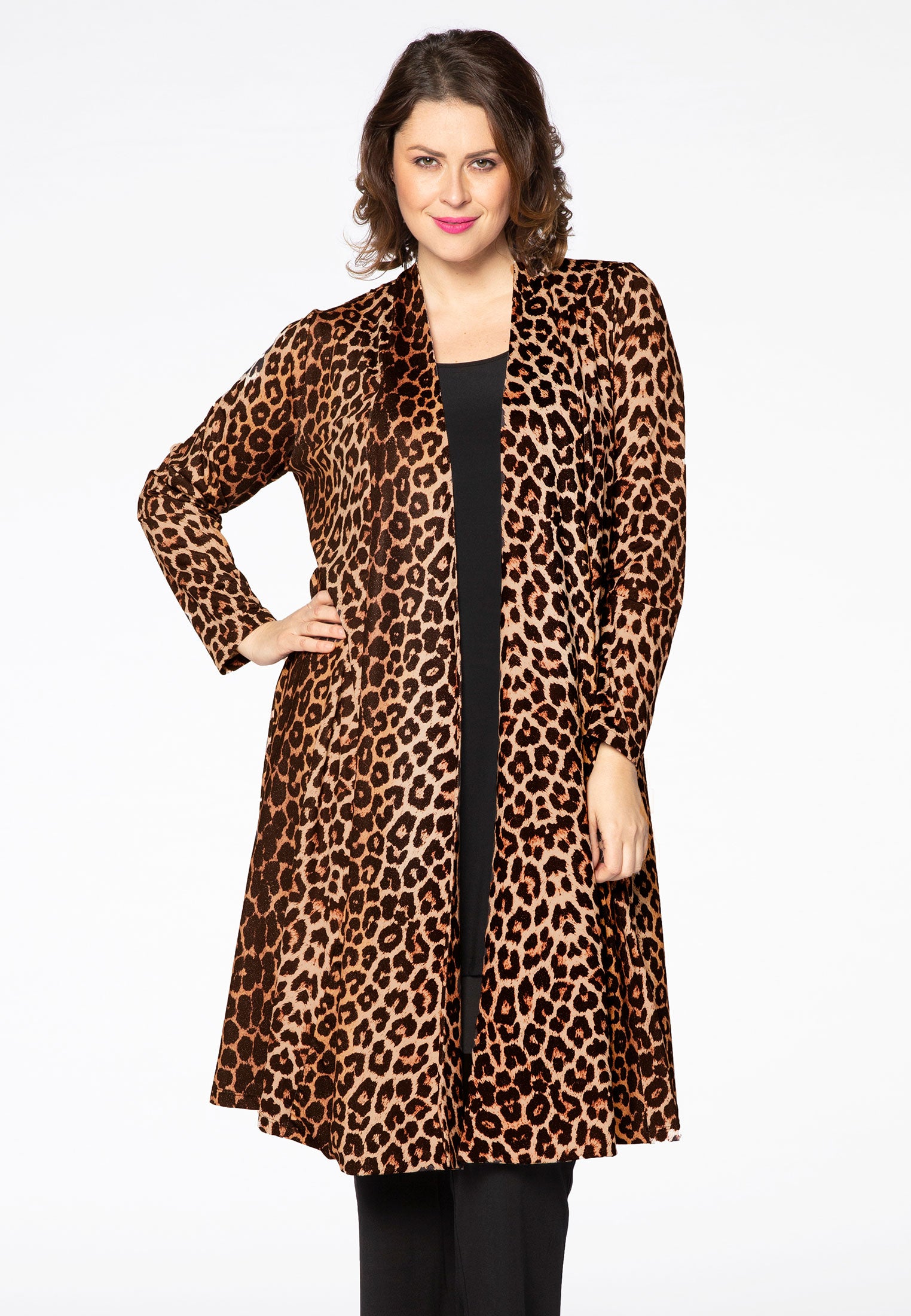 Yoek Cardigan | Bruin | Maat 38/40