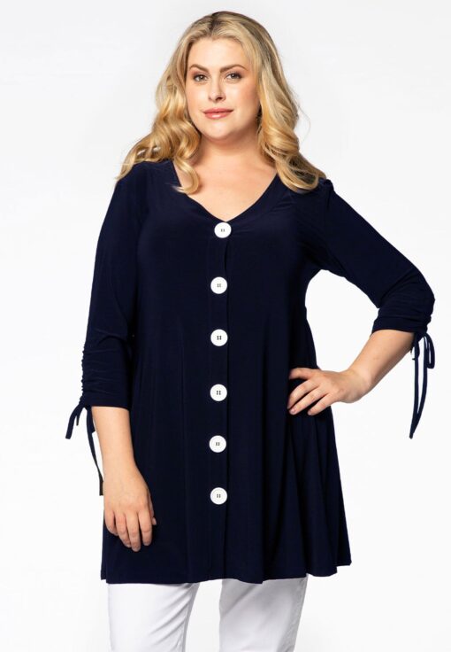 Yoek Vest wide bottom | Blauw | Maat 38/40